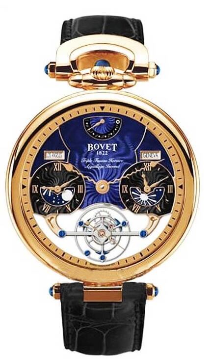 Bovet Amadeo Fleurier Grand Complications Fleurier Amadeo 46 Rising Star Triple Time Zone Tourbillon AIRS007-002 Replica watch